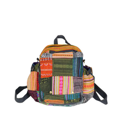 Hand-Woven Brocade Fashion Backpack