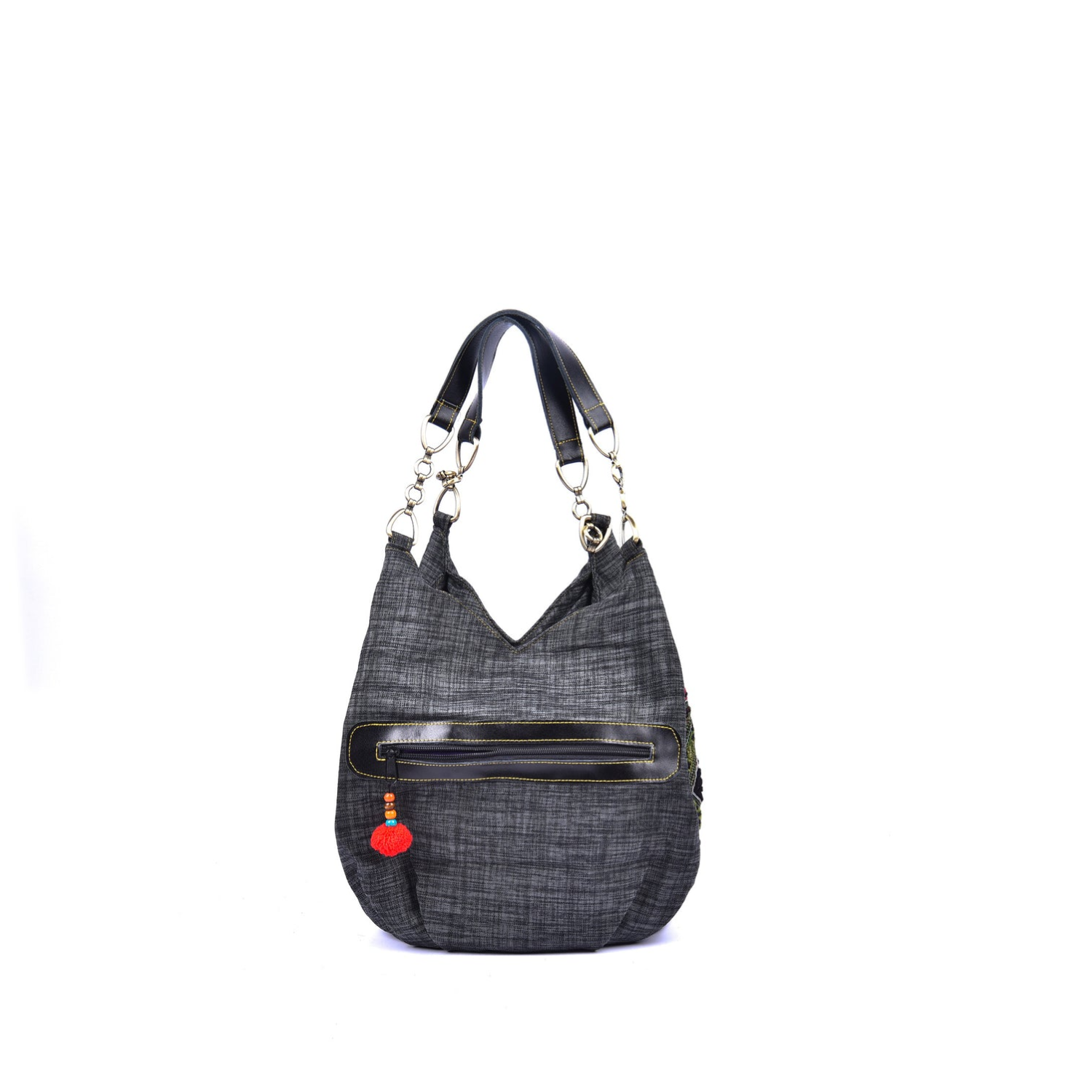 Hand-Woven Brocade Handbag