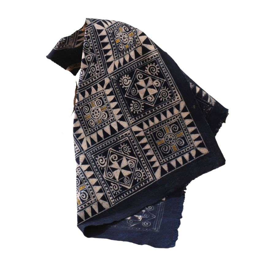 Hand-Woven Square Brocade Scarf