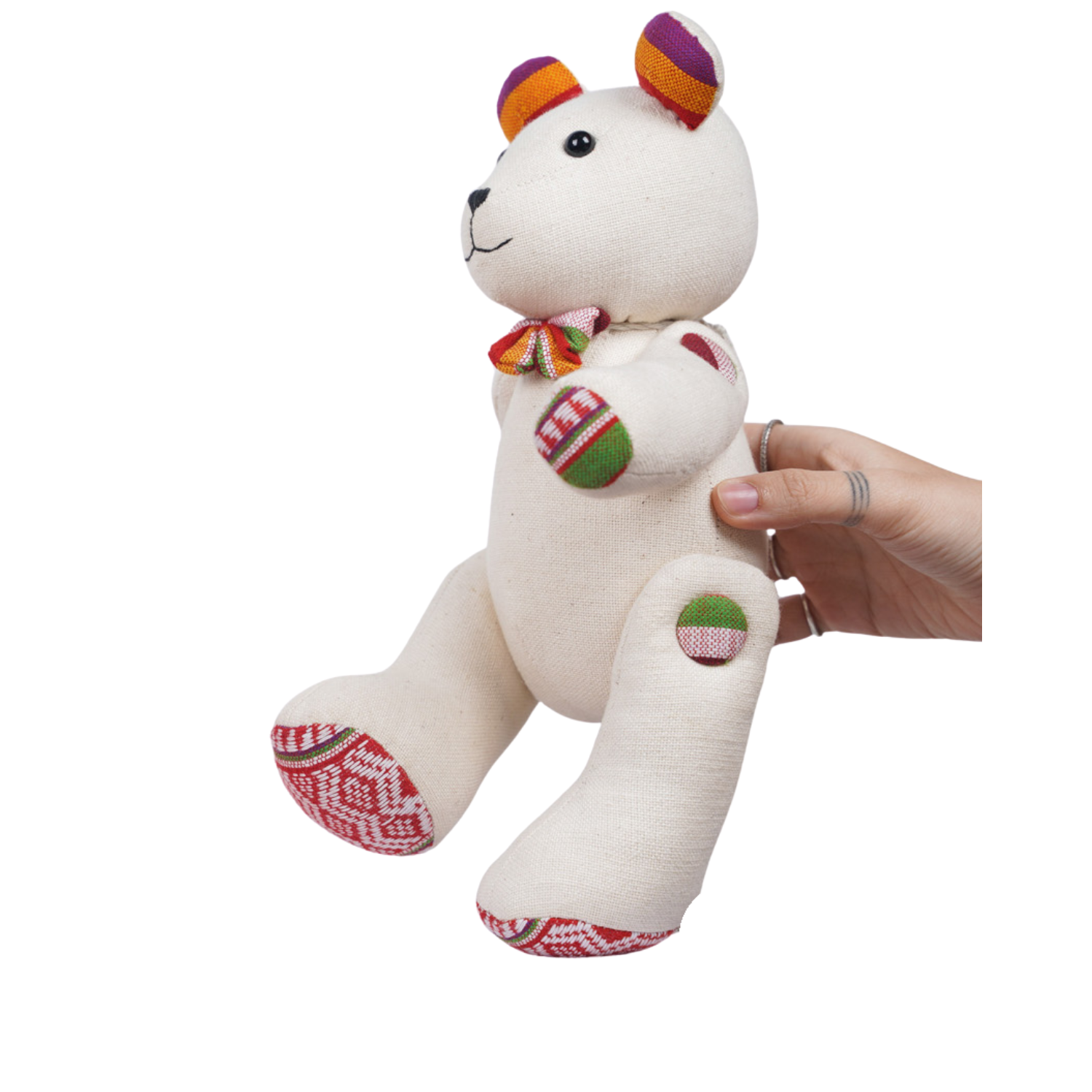 Hand-Woven Brocade Teddy Bear
