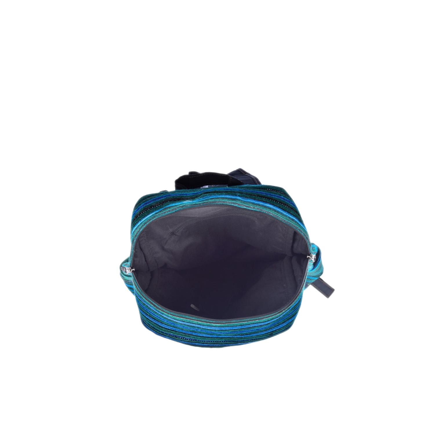 Hand-woven Brocade Backpack With 1 Zipper Along The Body