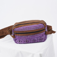Hand-Woven Brocade Fanny Pack