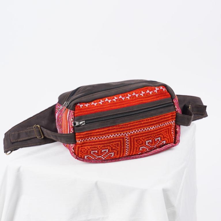 Hand-Woven Brocade Fanny Pack