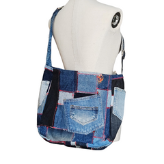 Handmade Upcycled Denim CATA Bag 1