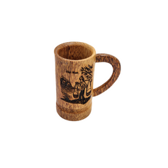 Carved Coconut Wood Cup