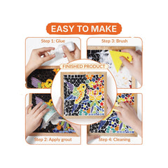 Ceramic Jigsaw Puzzle Set Featuring Birds And Tulips