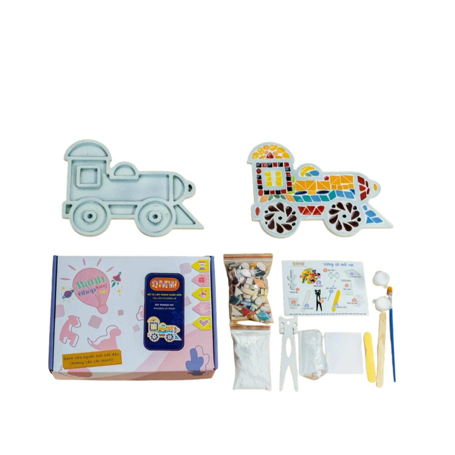 Ceramic Jigsaw Puzzle Train Set