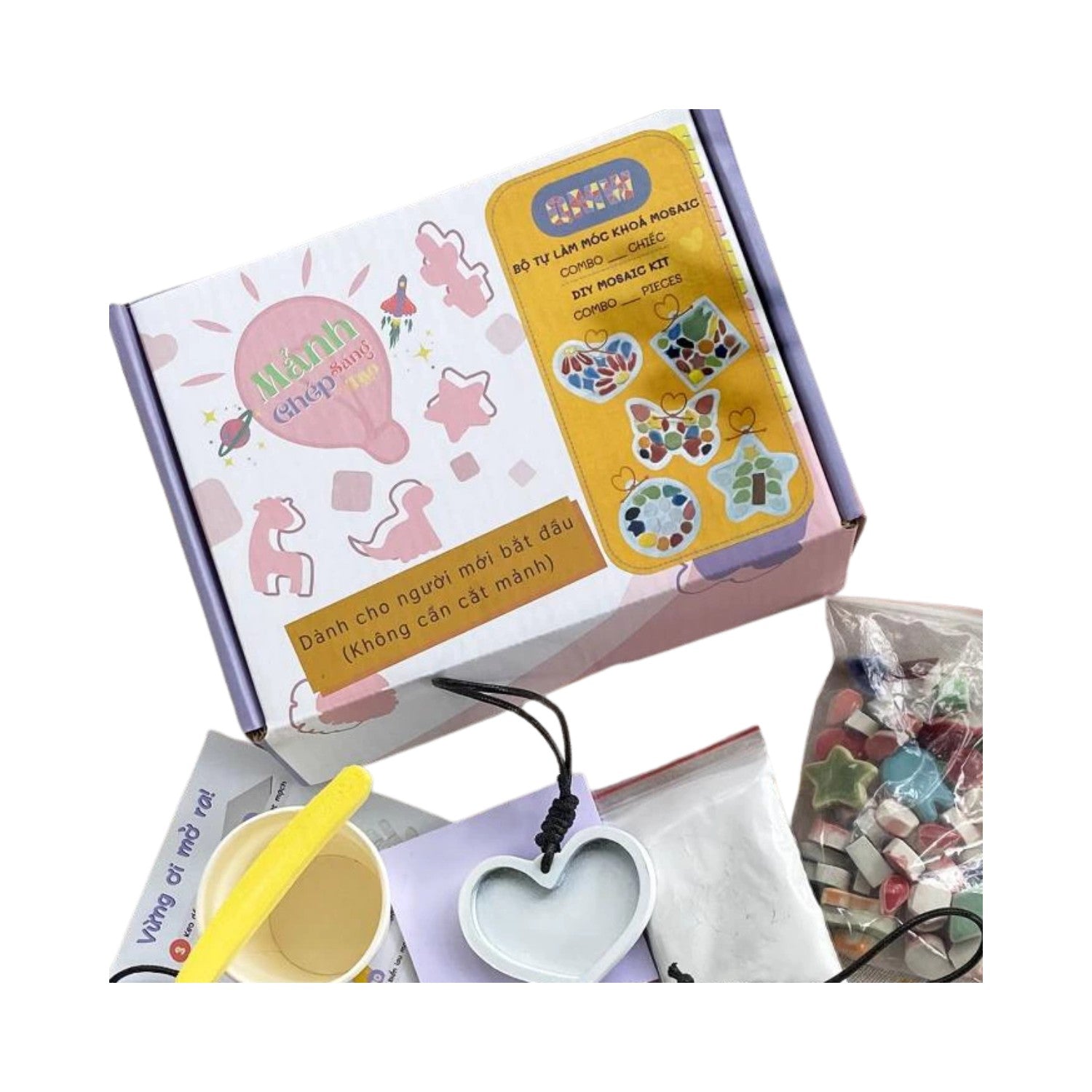 Ceramic Mosaic Keychain Making Kit 1