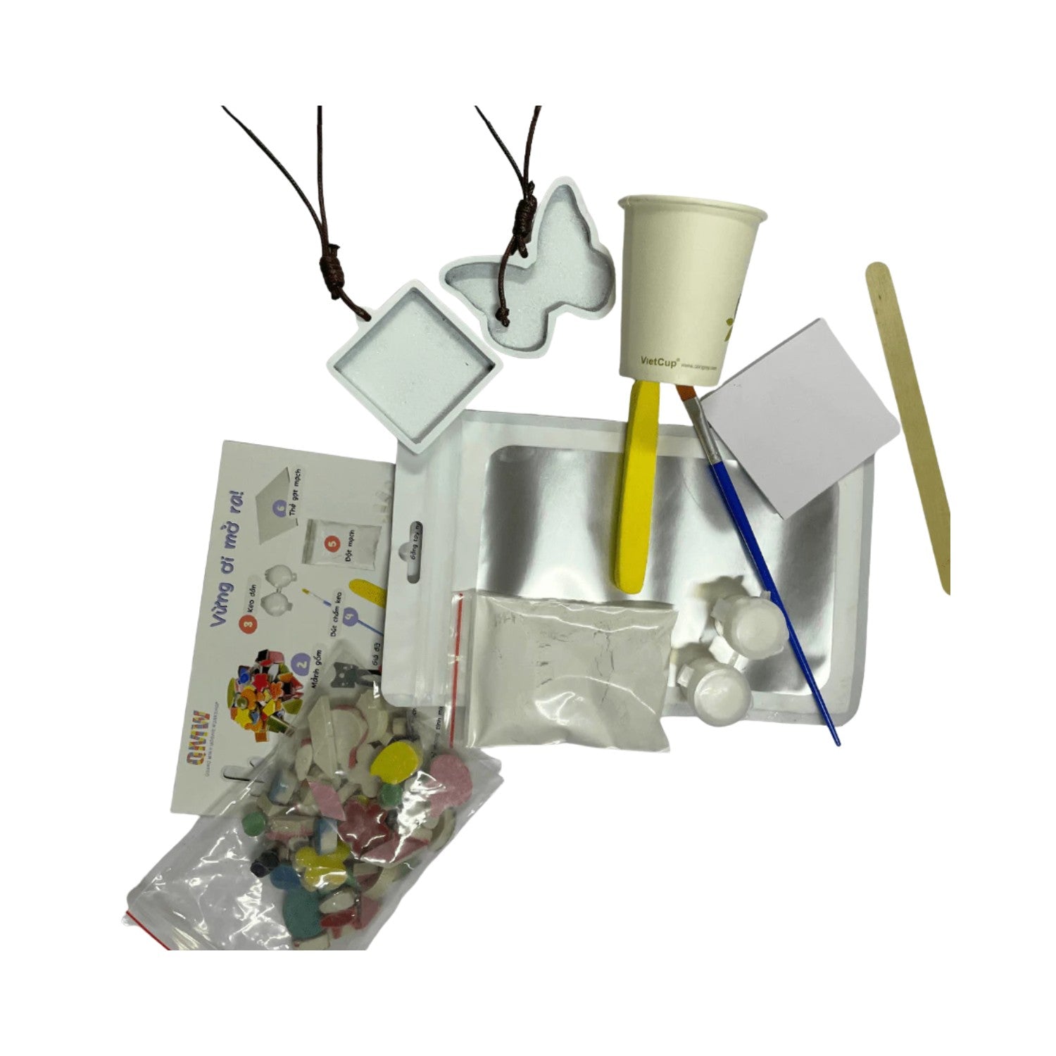 Ceramic Mosaic Keychain Making Kit 1