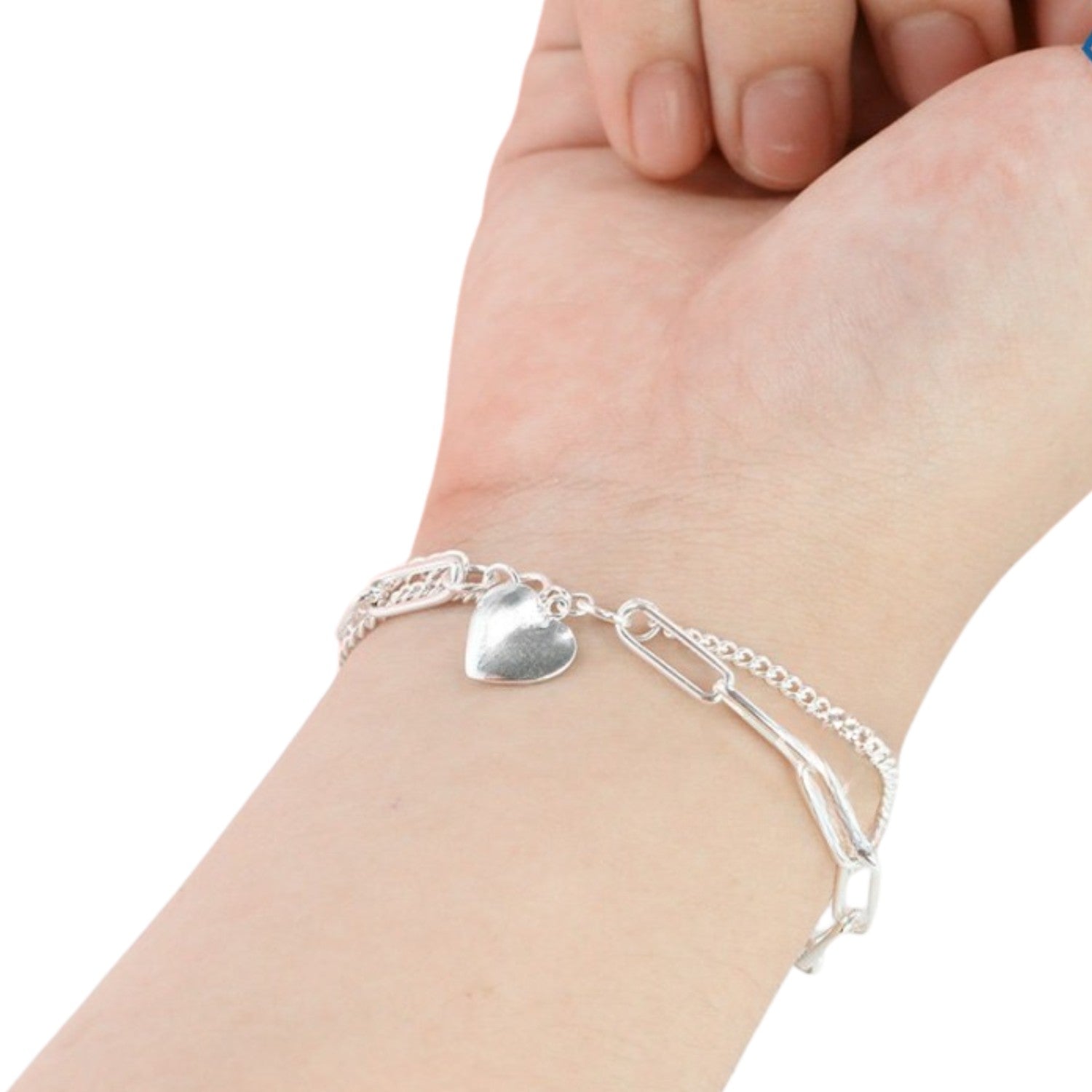 Chain Link Bracelet Handcrafted 925 Sterling Silver