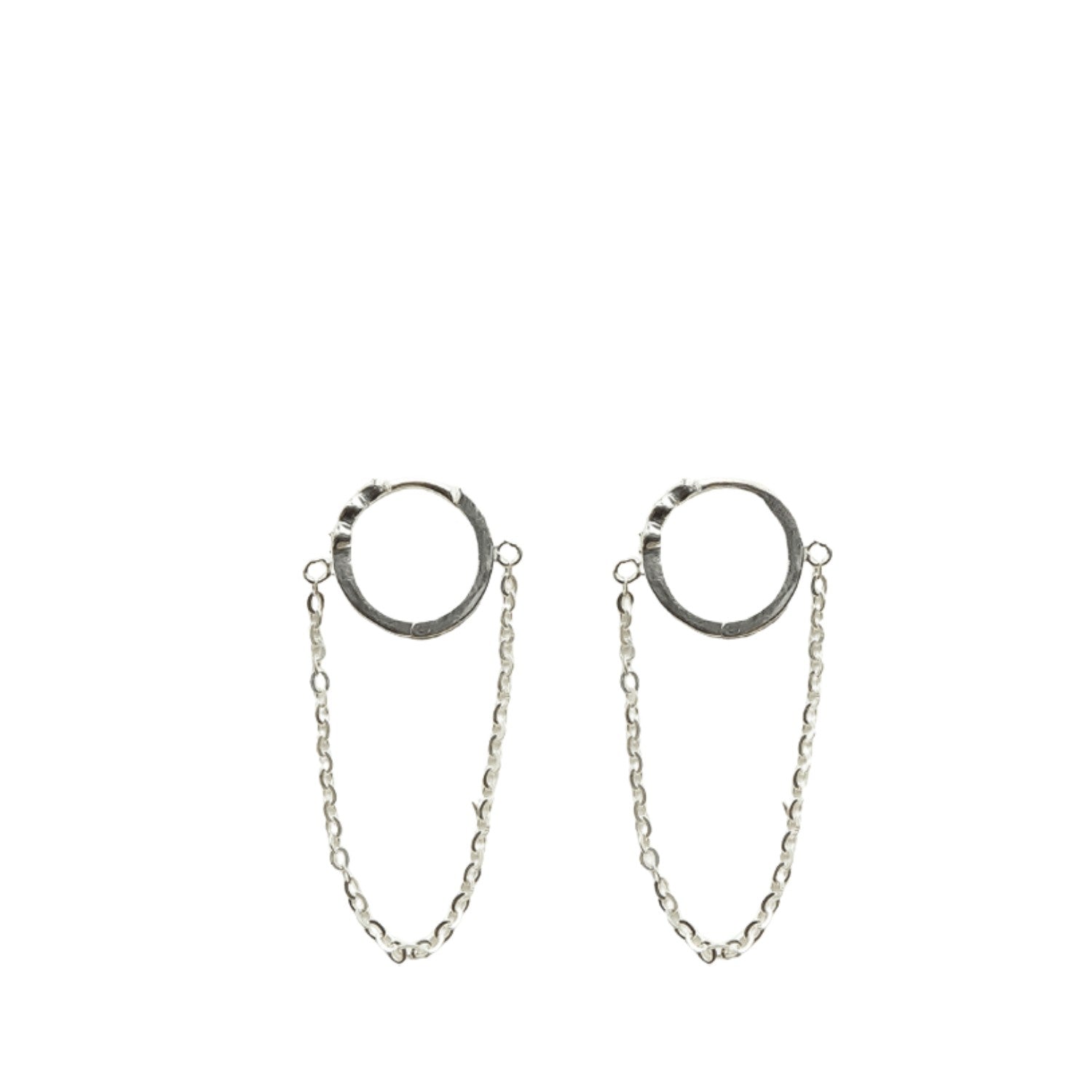 Chain-Shaped Earrings For Women Handcrafted 925 Sterling Silver