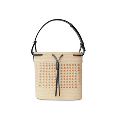 Raffia Champagne Handbag