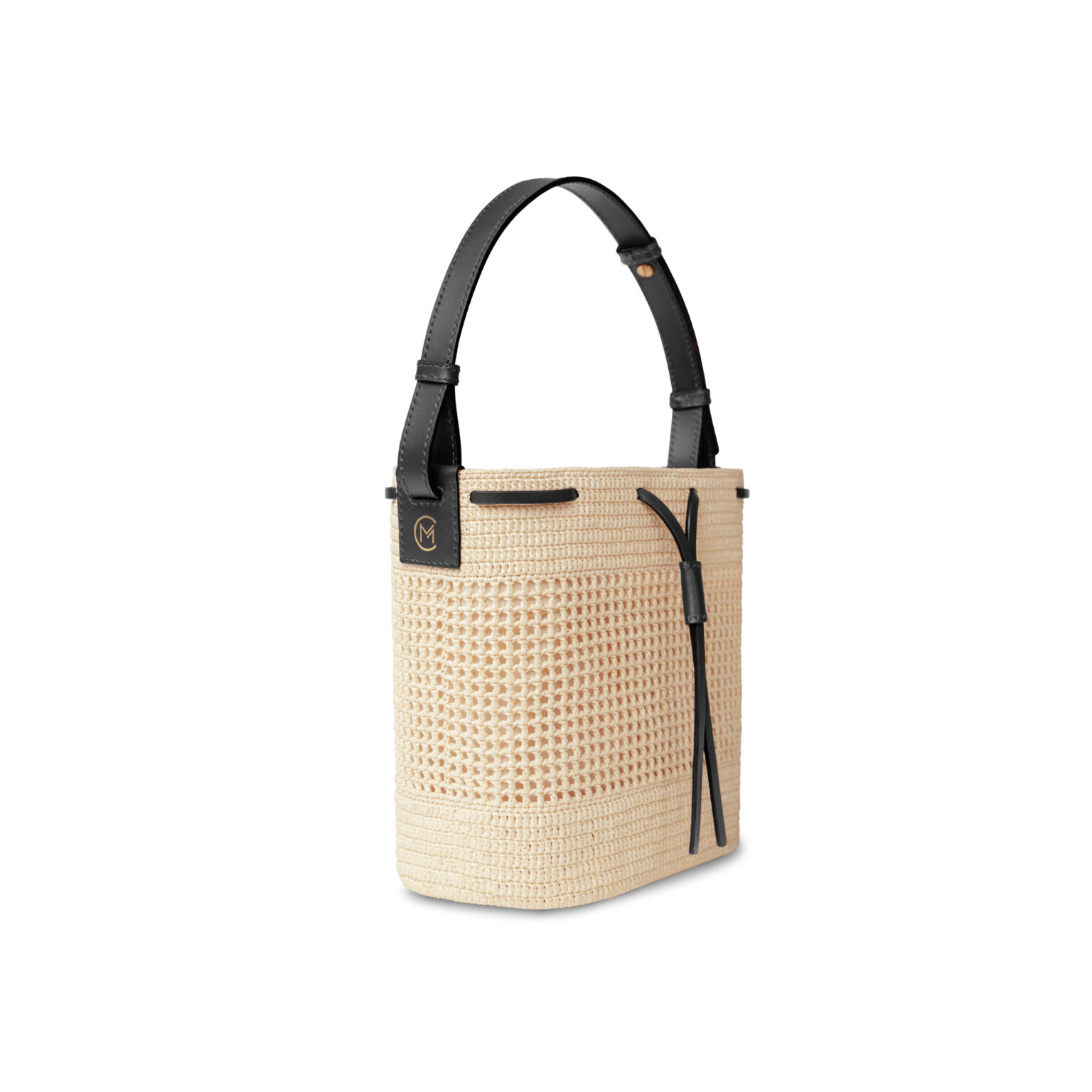 Raffia Champagne Handbag