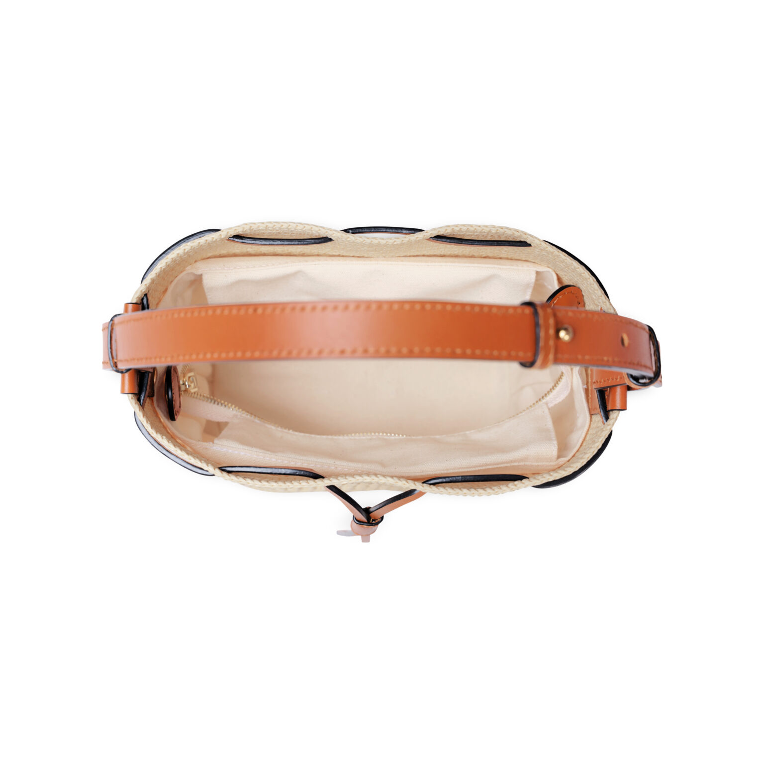 Raffia Champagne Handbag