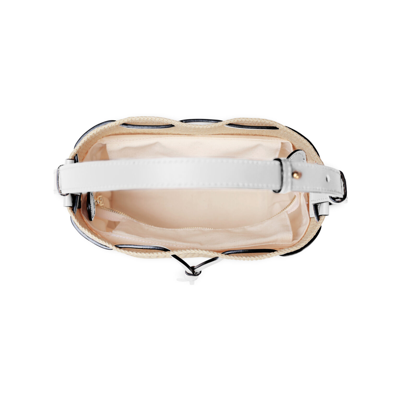 Raffia Champagne Handbag