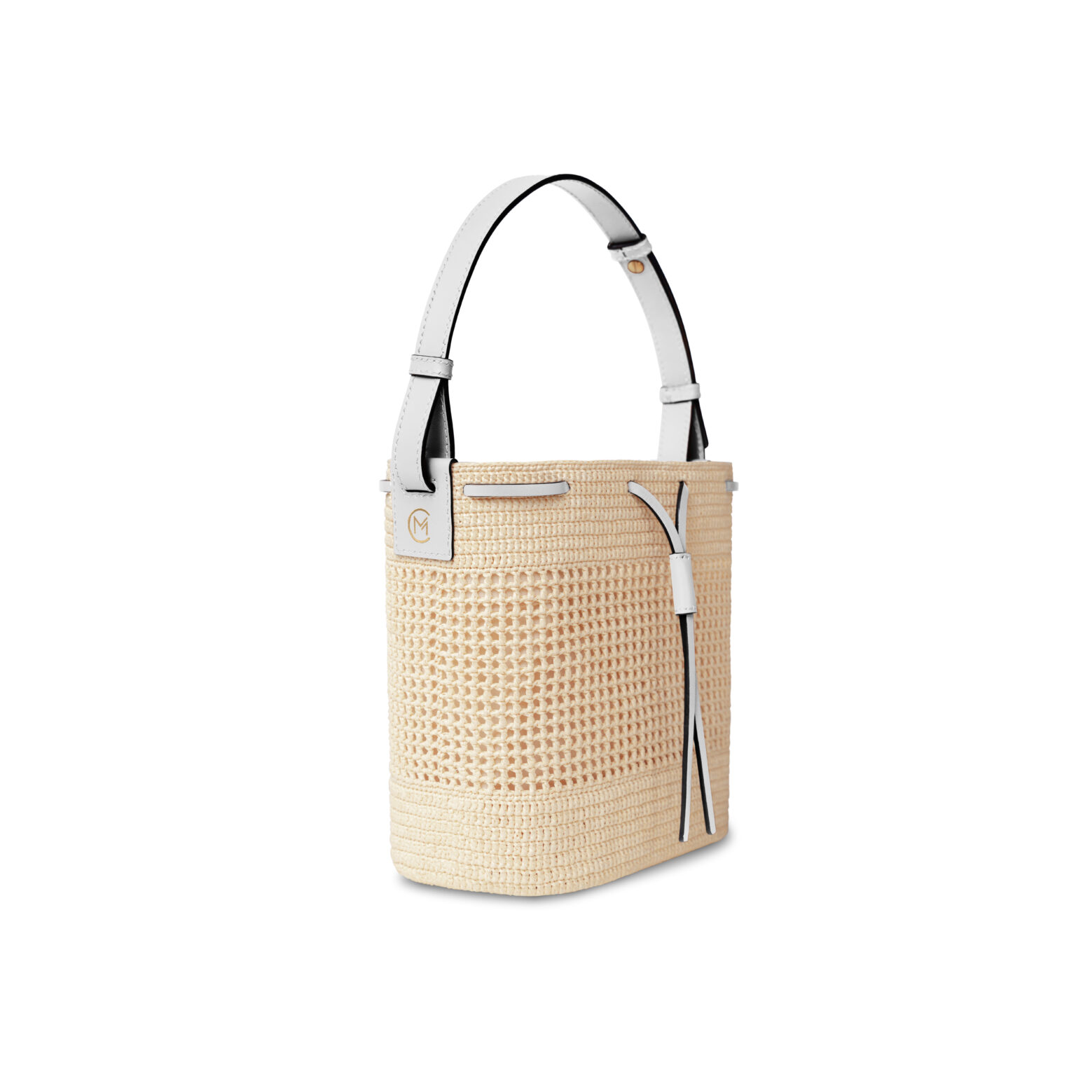 Raffia Champagne Handbag
