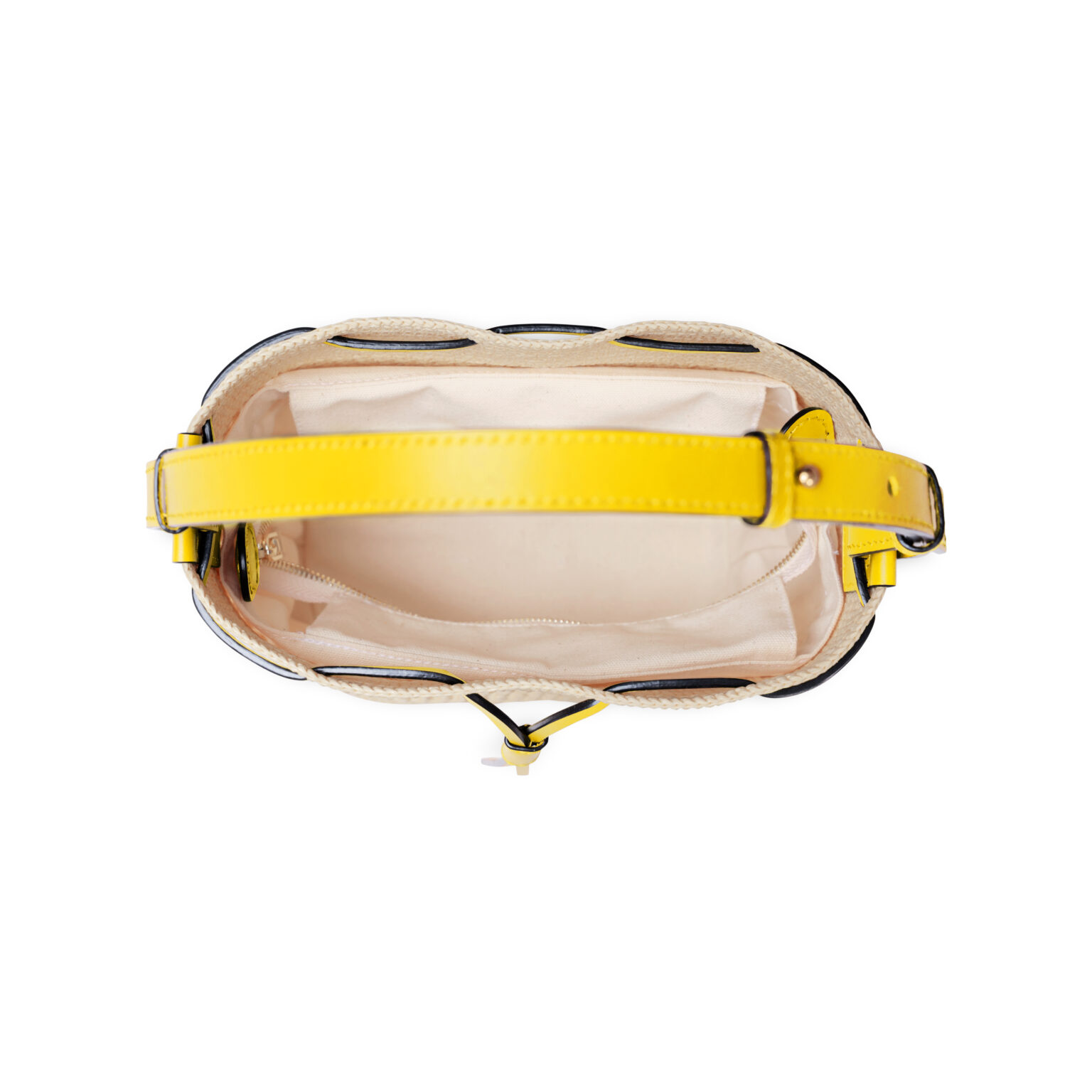 Raffia Champagne Handbag