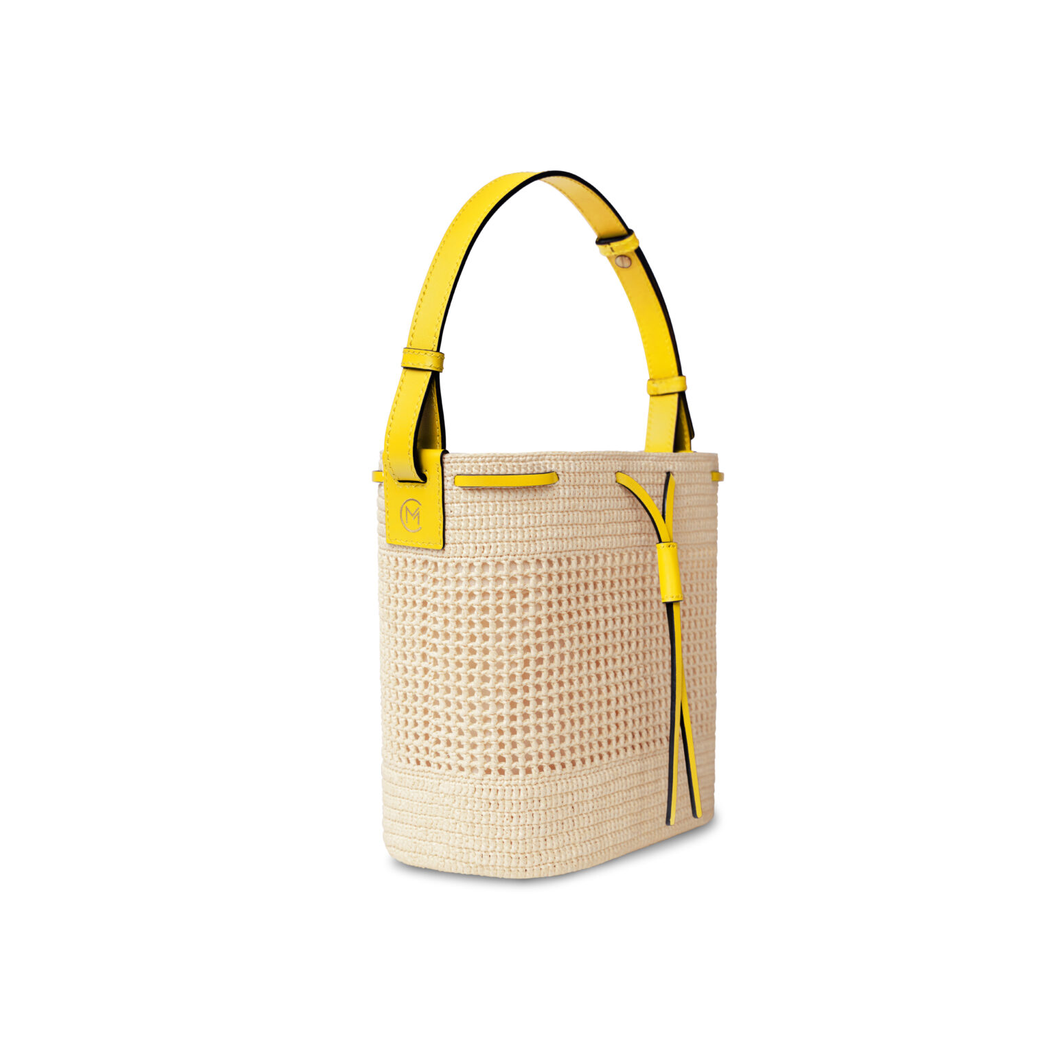 Raffia Champagne Handbag