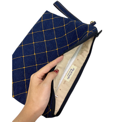 Handmade Upcycled Denim Clutch Bag