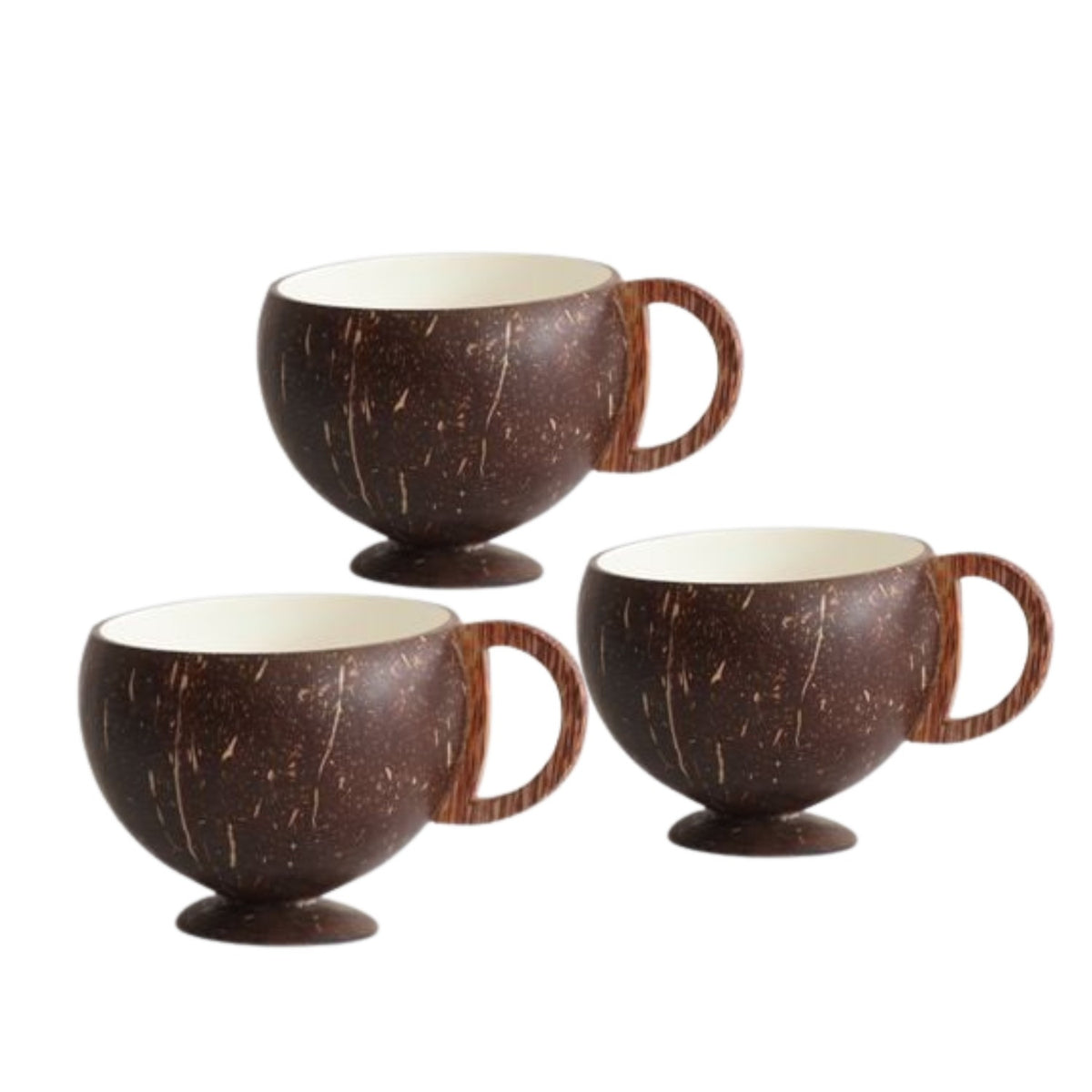 Coconut Wood Enamel Cup