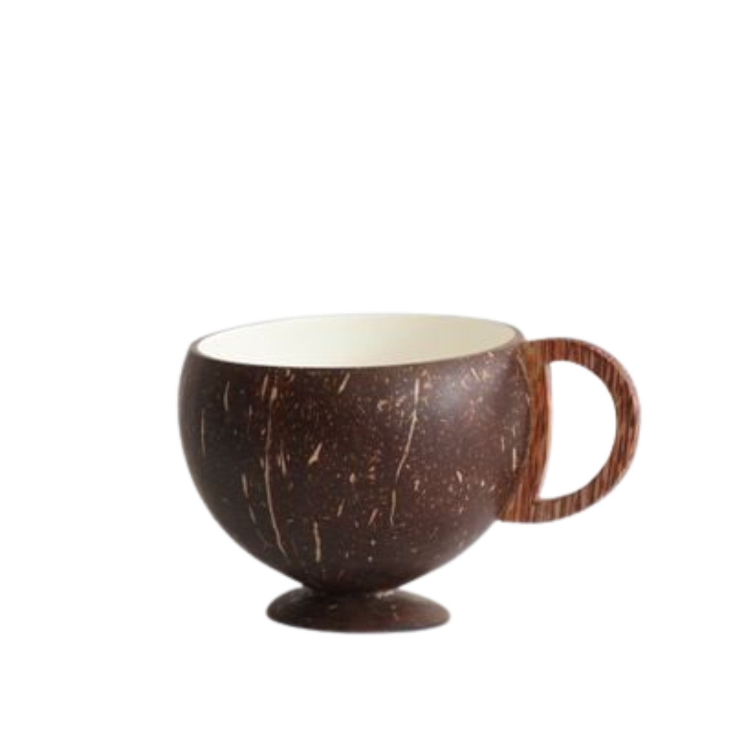 Coconut Wood Enamel Cup