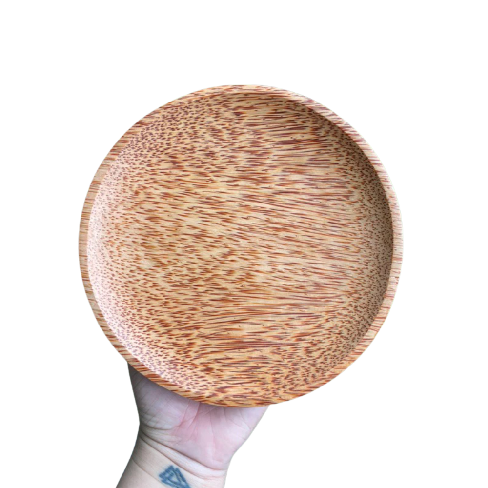 Coconut Wood Round Plate
