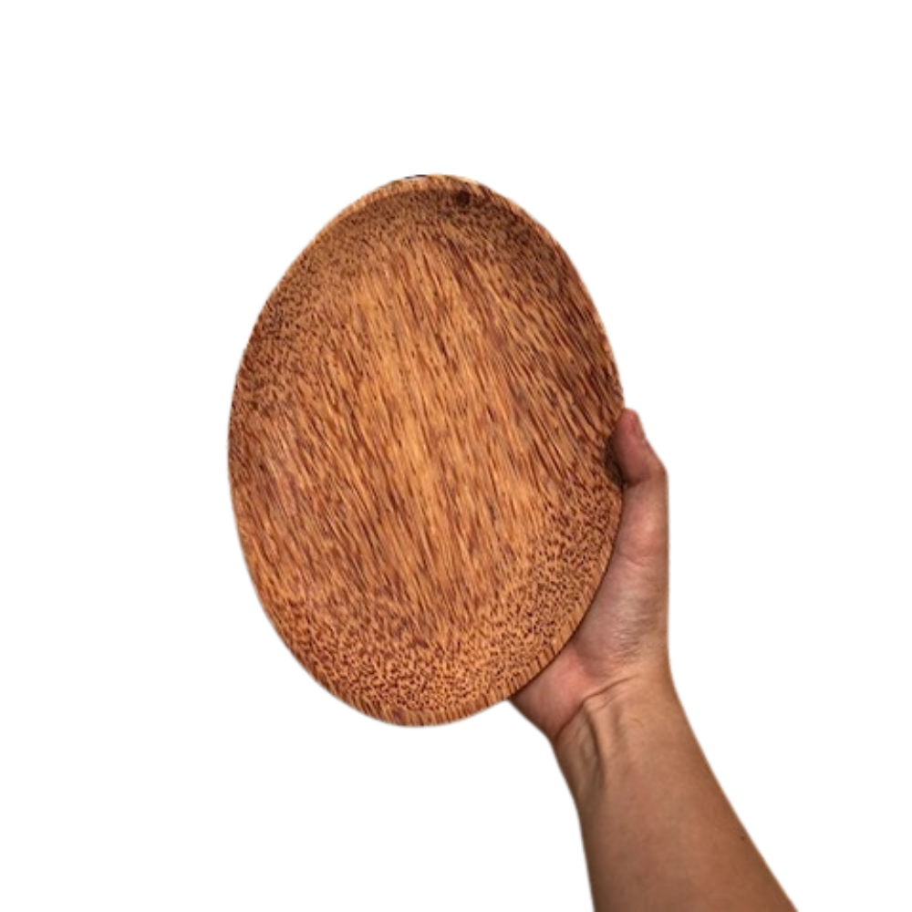 Coconut Wood Round Plate