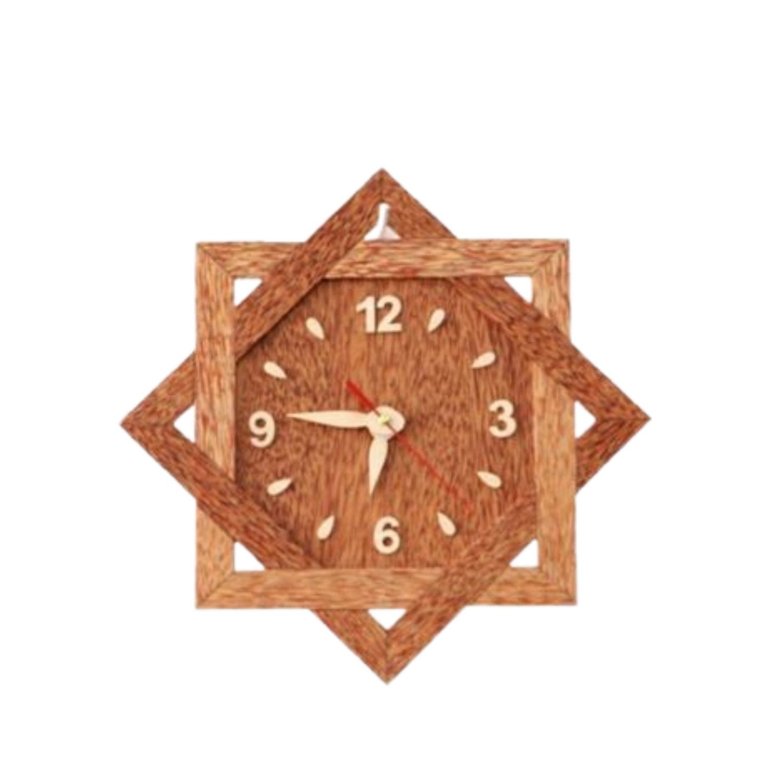 Coconut Wood Wall Clock
