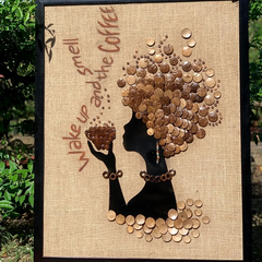 Coconut Decor Painting Waking Up With Coffee