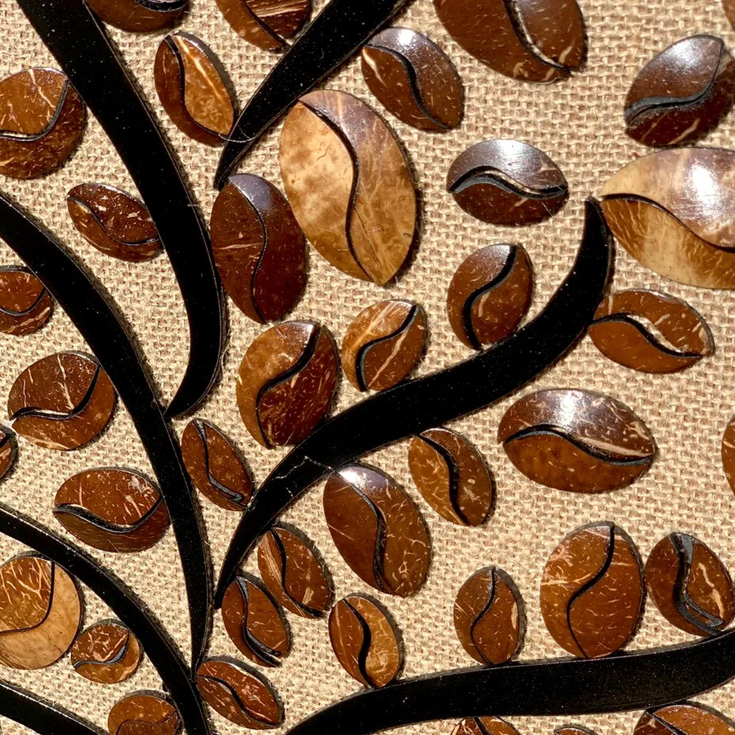 Coconut Decor Painting  Coffee Tree