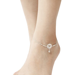 Coin Anklet Handcrafted 925 Sterling Silver