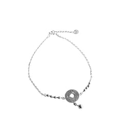 Coin Anklet Handcrafted 925 Sterling Silver