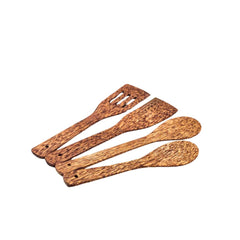 Combo 1 Sand, 2 Spatulas, 1 Coconut Wood Grooved Sand