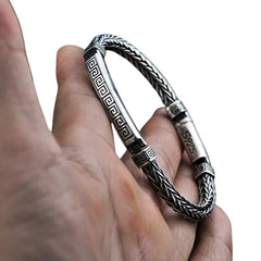 Cool Men's Bracelet Handcrafted 925 Sterling Silver