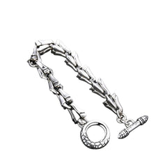 Cool Men's Bracelet Handcrafted 925 Sterling Silver