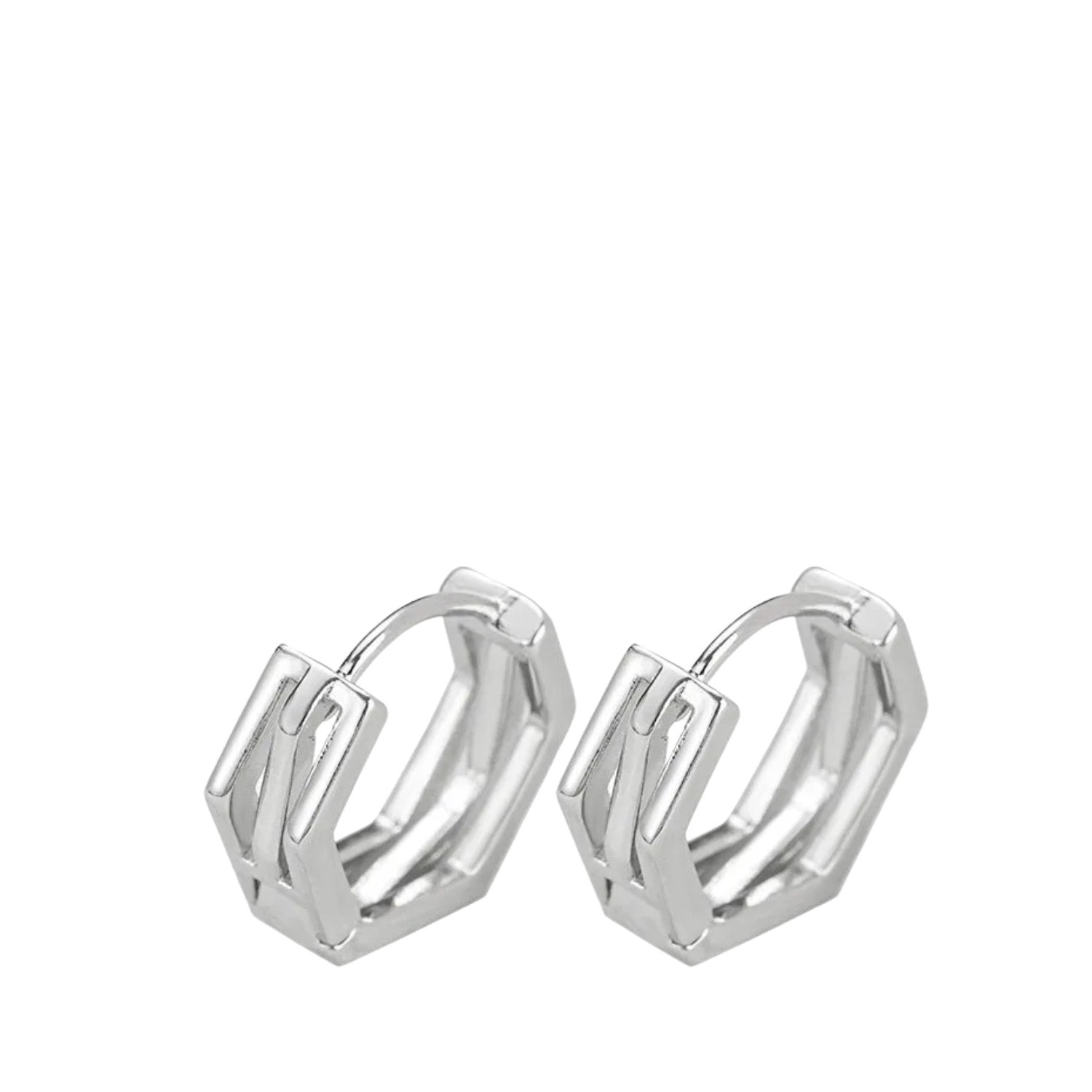 Cool Round Men's Earrings Handcrafted 925 Sterling Silver