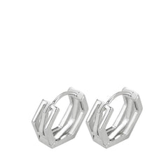 Cool Round Men's Earrings Handcrafted 925 Sterling Silver