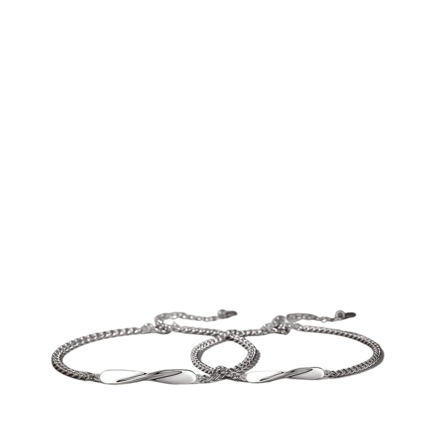Couple Bracelets  Handcrafted 925 Sterling Silver