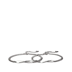 Couple Bracelets  Handcrafted 925 Sterling Silver