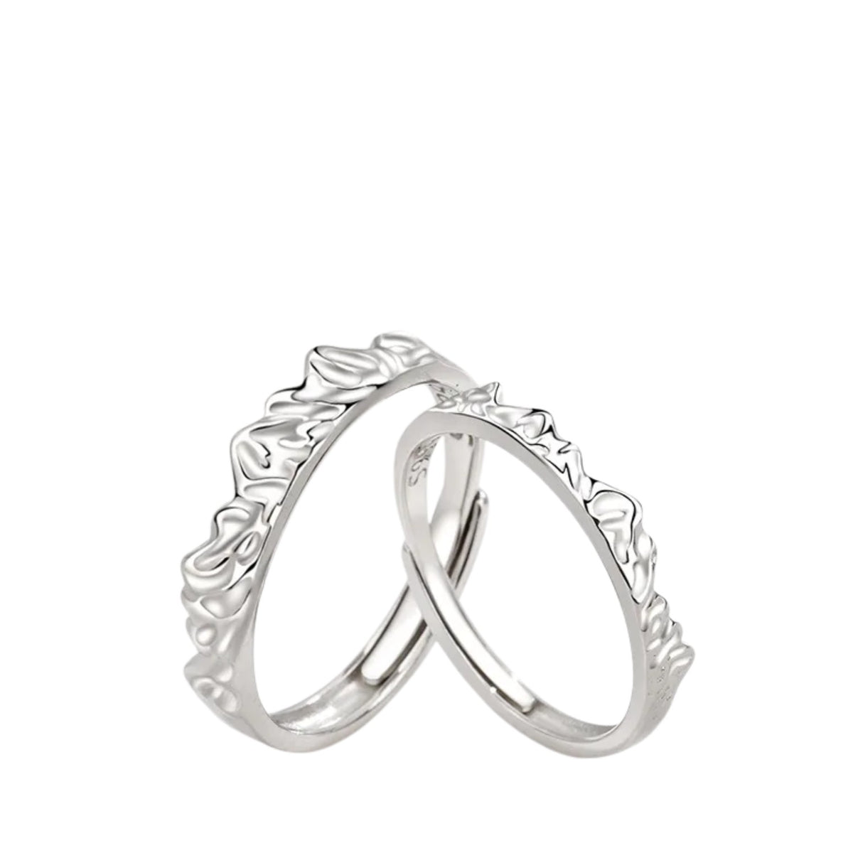 Couple Rings For Men And Women Handcrafted 999 Fine Silver