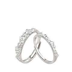 Couple Rings For Men And Women Handcrafted 999 Fine Silver