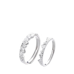 Couple Rings For Men And Women Handcrafted 999 Fine Silver
