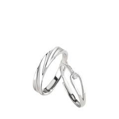 Couple Rings Handcrafted 925 Sterling Silver