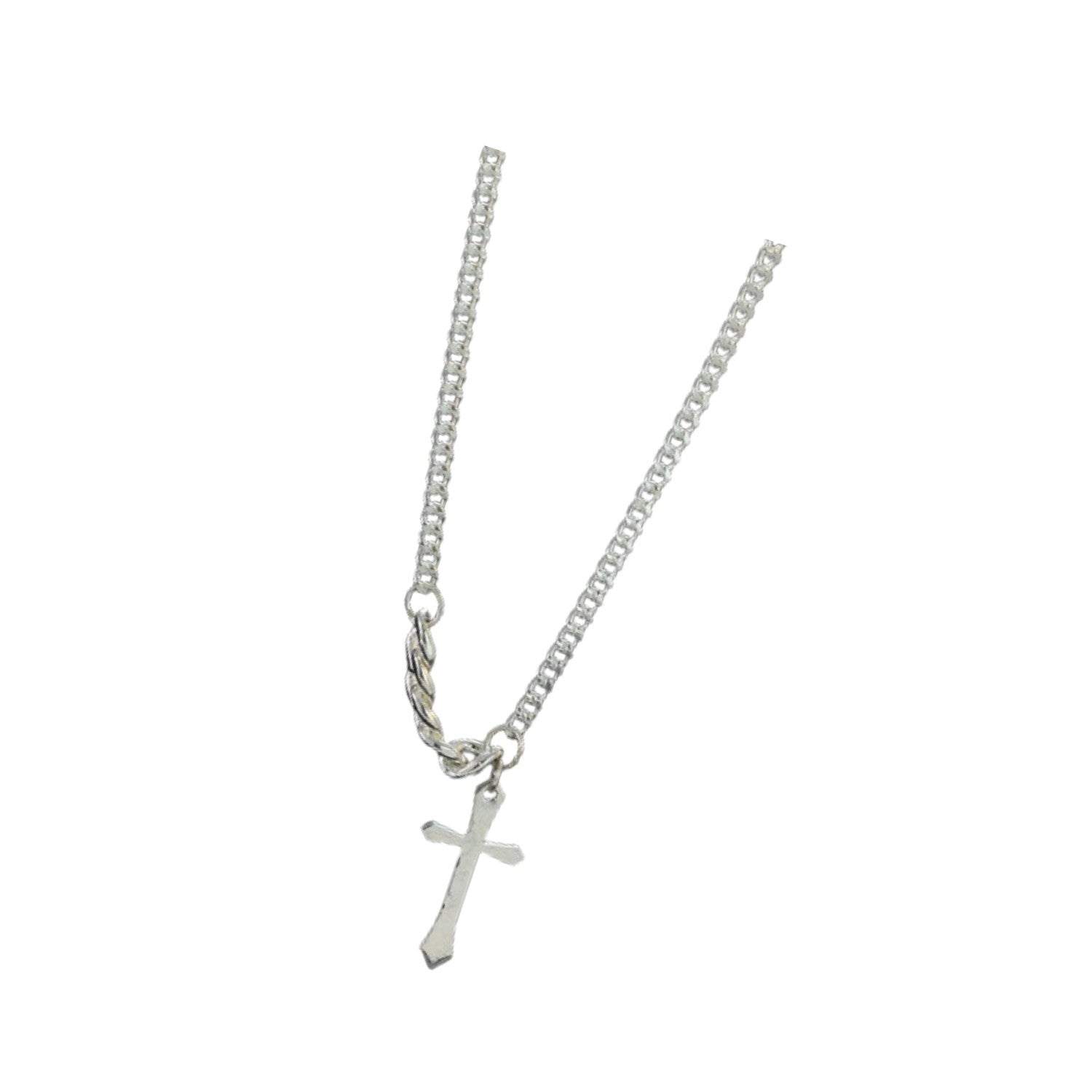 Cross Pendant Necklace Handcrafted 925 Sterling Silver