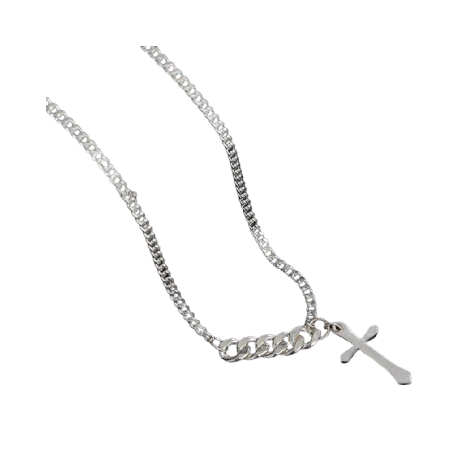 Cross Pendant Necklace Handcrafted 925 Sterling Silver