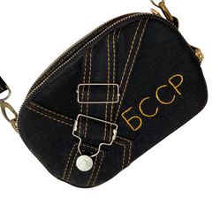 Handmade Upcycled Denim Crossbody Bag