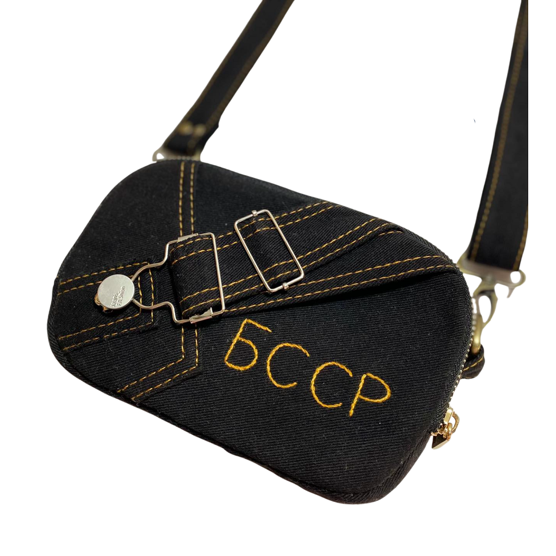 Handmade Upcycled Denim Crossbody Bag