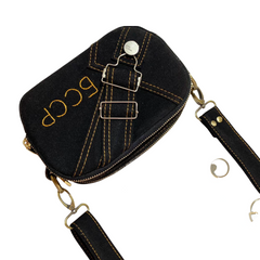 Handmade Upcycled Denim Crossbody Bag