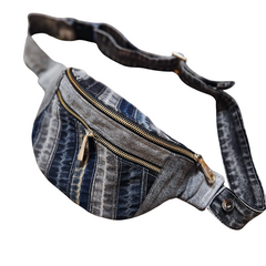 Handmade Upcycled Denim Crossbody Bag