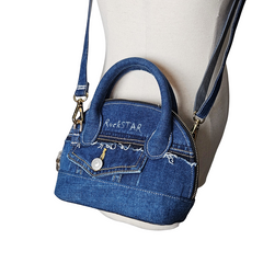 Handmade Upcycled Denim Crossbody Bag